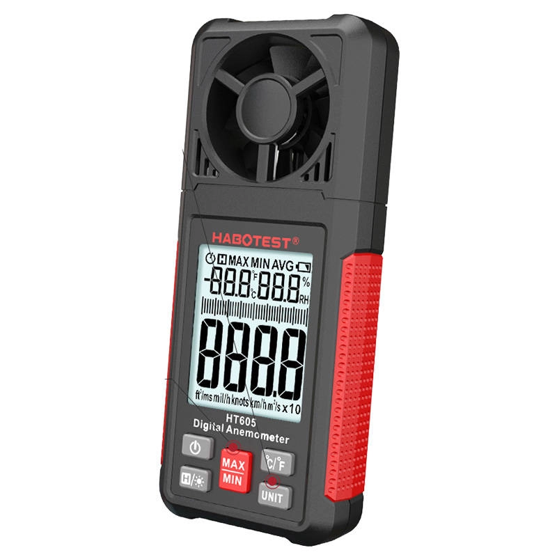 E-shop Habotest HT605 Digitálny Anemometer - meranie rýchlosti vetra (HT605)