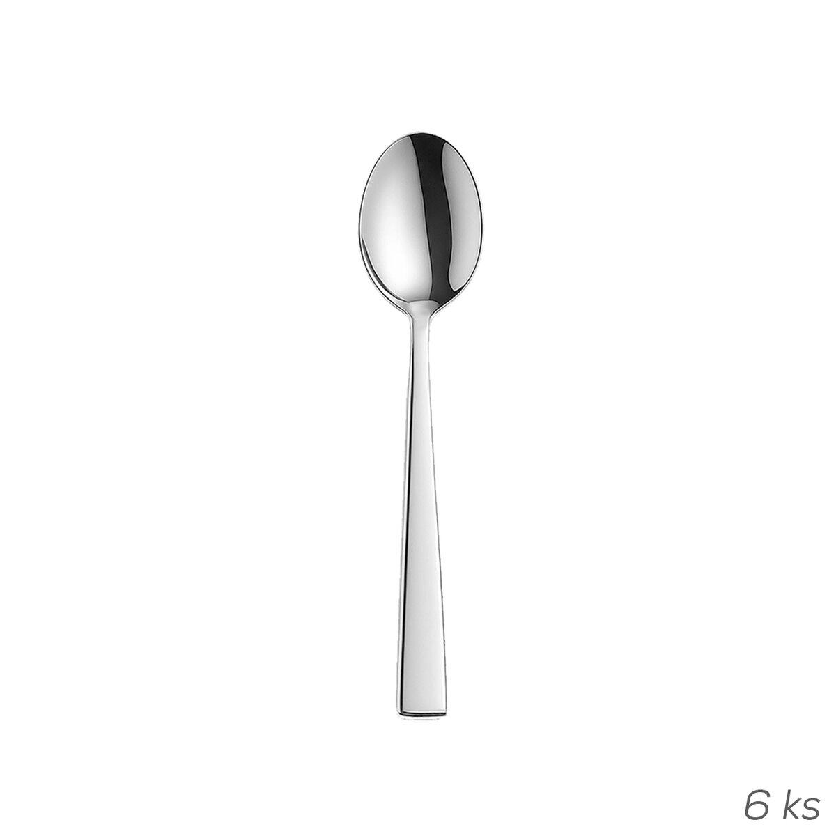 E-shop Nerezové čajové lyžičky Plain 6 ks