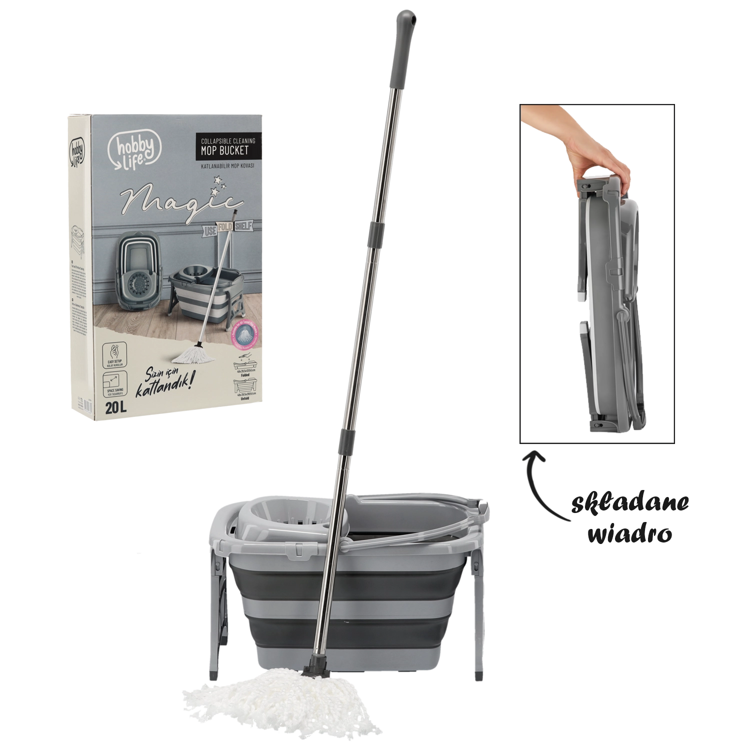 E-shop Hobby Life Skladacie vedro 20 l