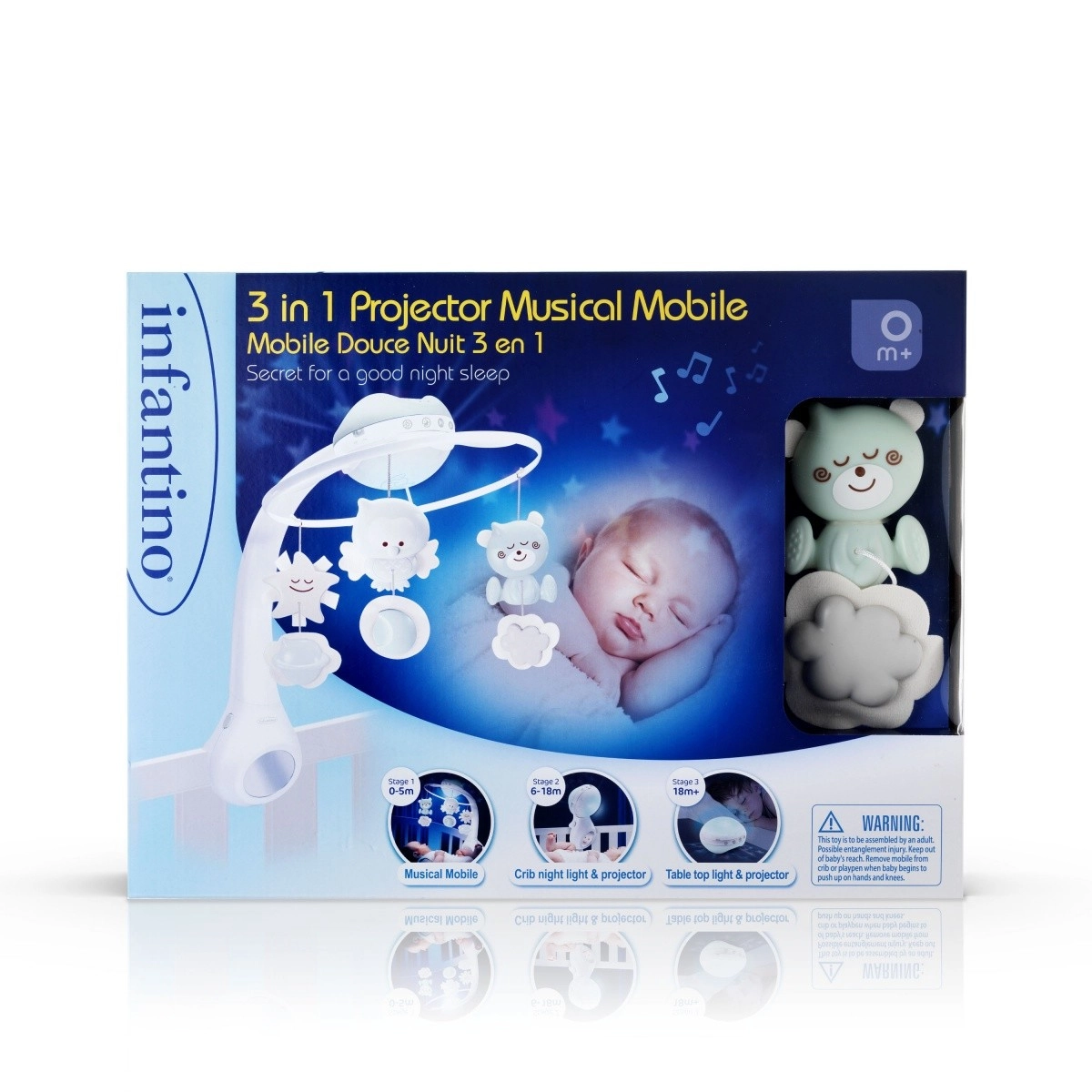 E-shop INFANTINO Hudobný kolotoč s projekciou 3v1 Sage