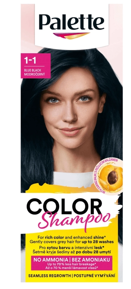 E-shop Schwarzkopf Palette Color Shampoo 339 modročierna