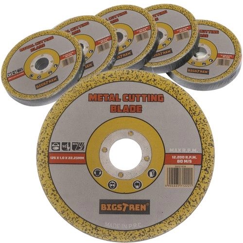 Bigstren Rezný kotúč na kov 125 mm 21639 10 ks