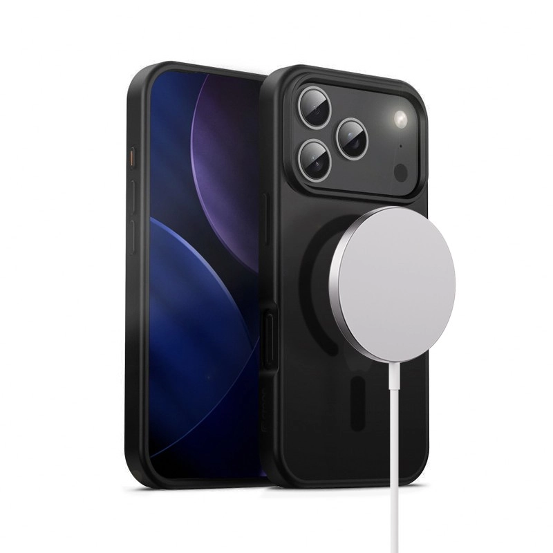 E-shop Kryt Hybrid Frost MAG pre iPhone 17 Pro s MagSafe – čierny