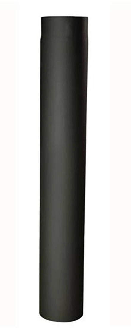 E-shop Dymová rúra 200 mm, dĺžka 1000 mm, hrúbka 1,5 mm, čierna