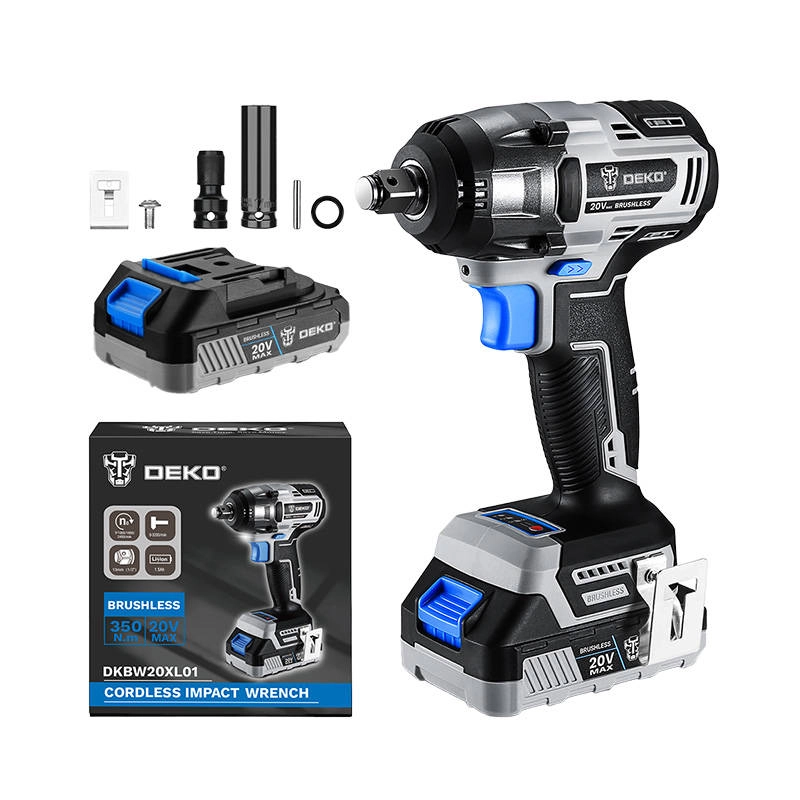 Bezdrôtový rázový uťahovák Deko Tools s 20V akumulátorom