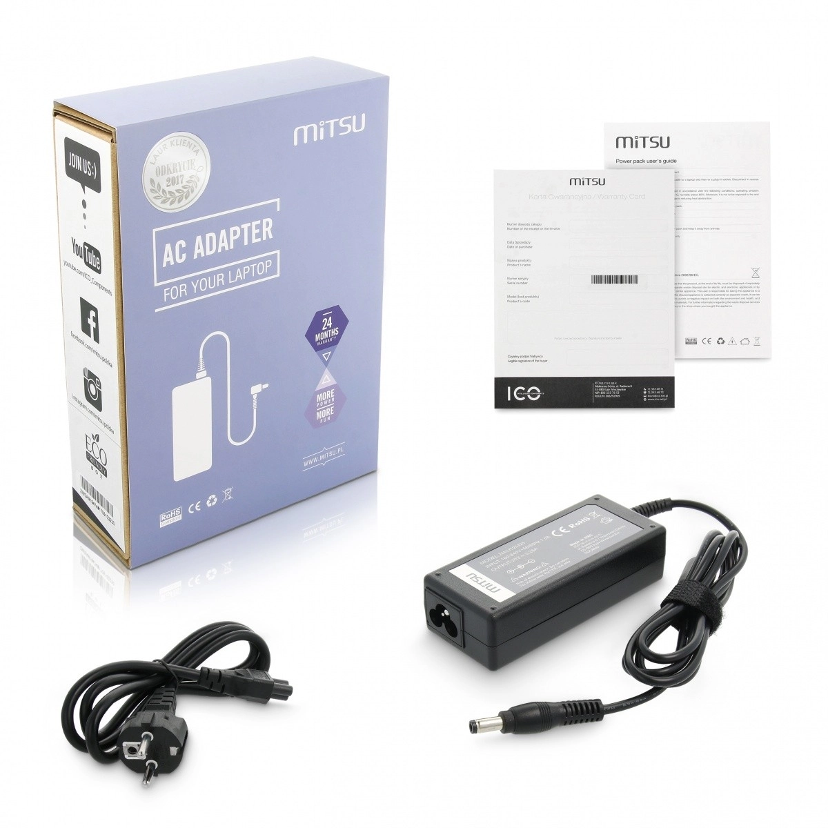 Nabíjačka pre notebooky Fujitsu a Maxdata 65W