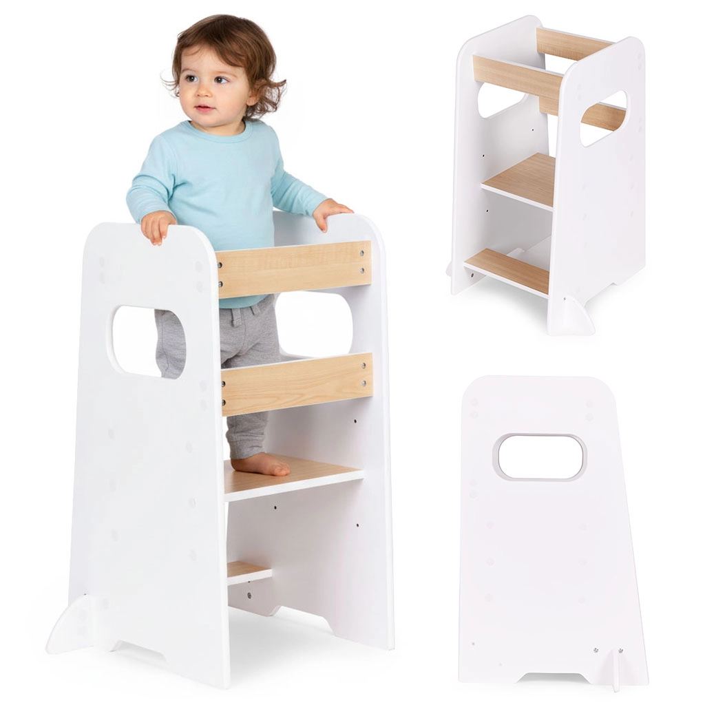 E-shop Montessori kuchynský pomocník pre deti ECOTOYS, nastaviteľná učená veža