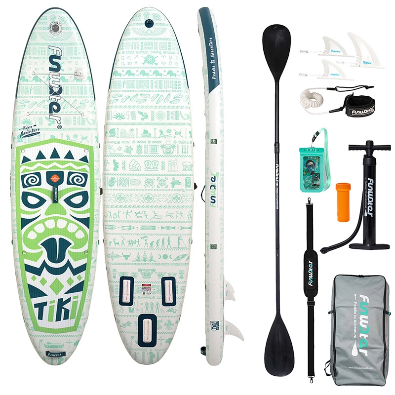 Funwater nafukovací paddleboard Tiki 320 cm zelený