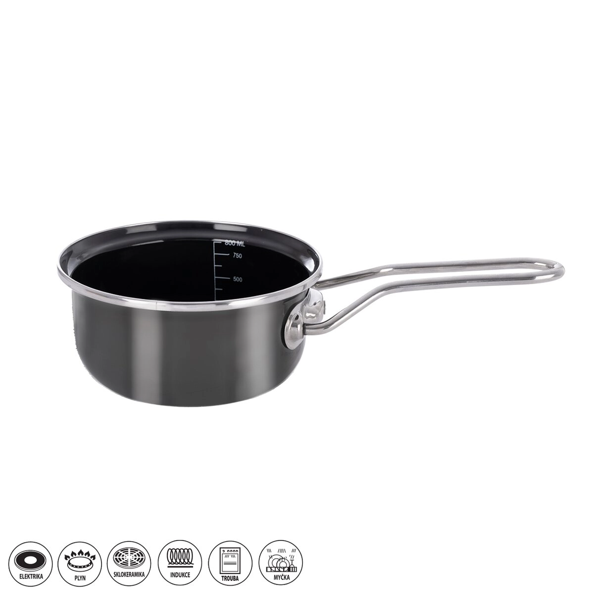E-shop Smaltovaný rajnica Metalic s lemom 16 cm