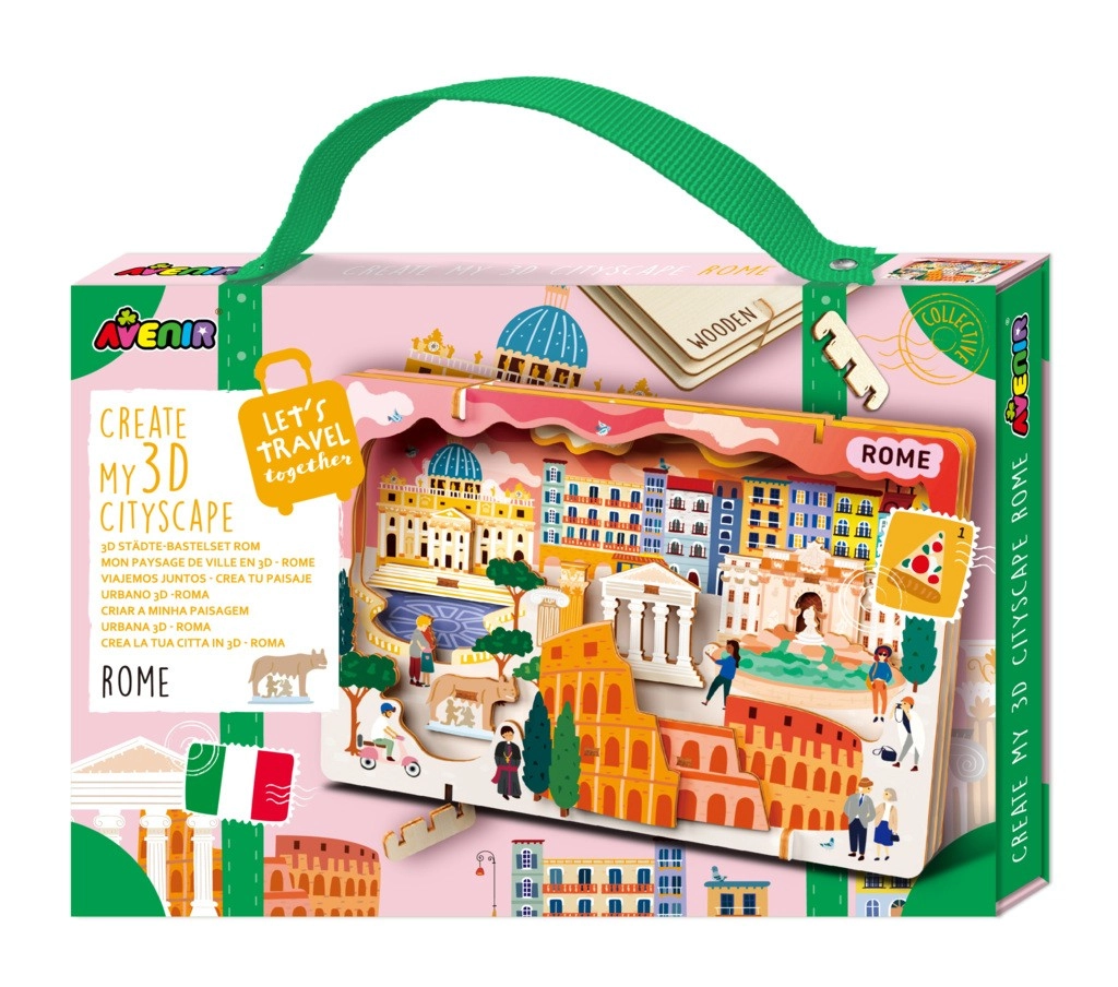 E-shop 3D drevené puzzle – mestská scenéria Rím