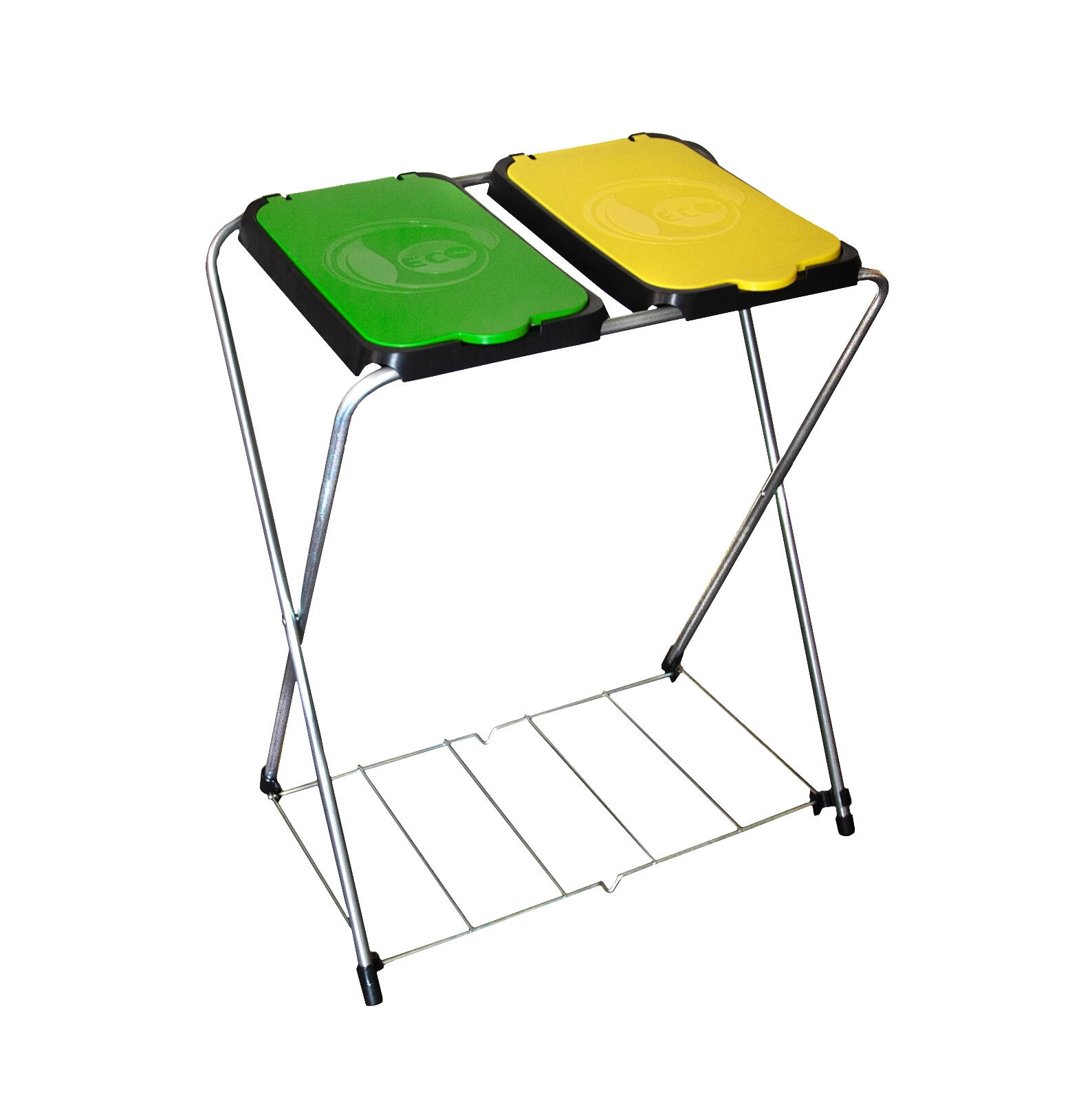 E-shop Stojan na triedený odpad ECO-GLOBE 2 s mriežkou 66 × 42 × 81 cm