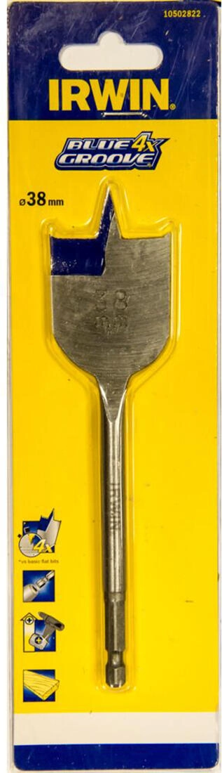 E-shop Plochý vrták do dreva 38 mm IRWIN Blue Groove