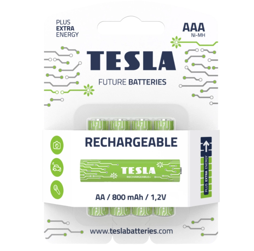 E-shop TESLA RECHARGEABLE+ AAA 800 mAh 4ks 1099137210