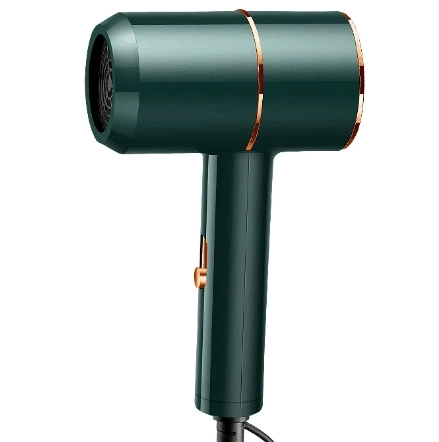 Cestovný sušič vlasov na cesty, zelený