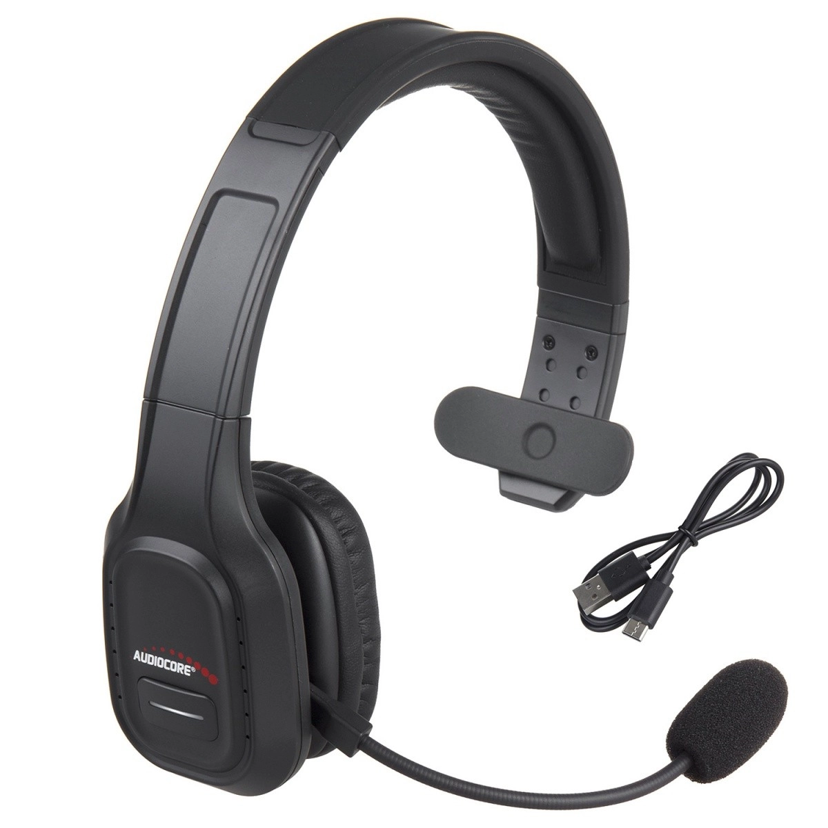 E-shop Bluetooth slúchadlá s mikrofónom a ANC pre call centrum AUDIOCORE