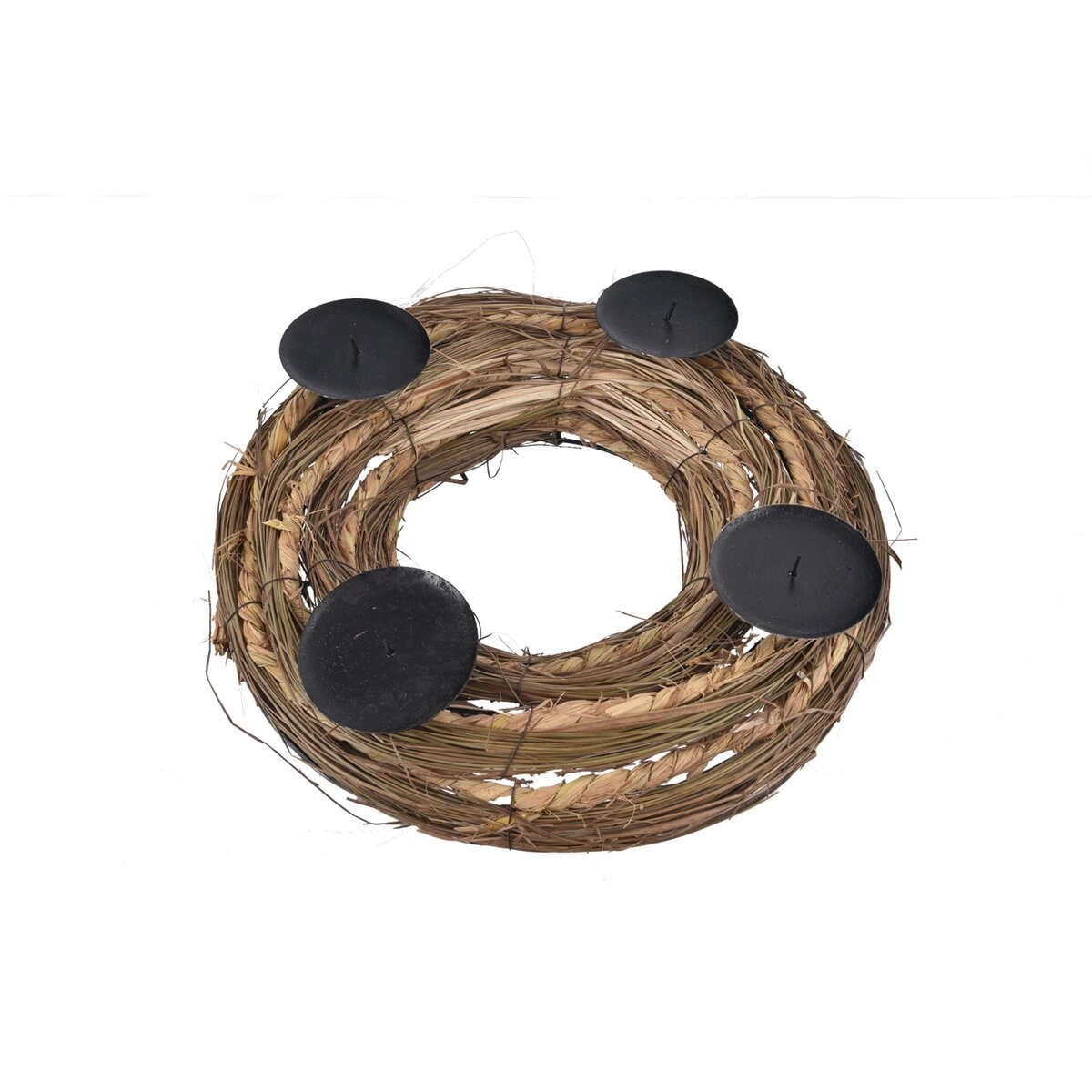 E-shop Adventný veniec z prútia a kovu 31 × 31 × 8 cm