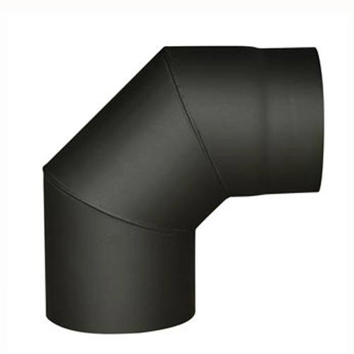 E-shop Dymové koleno 120 mm 90° čierne, hrúbka 1,5 mm