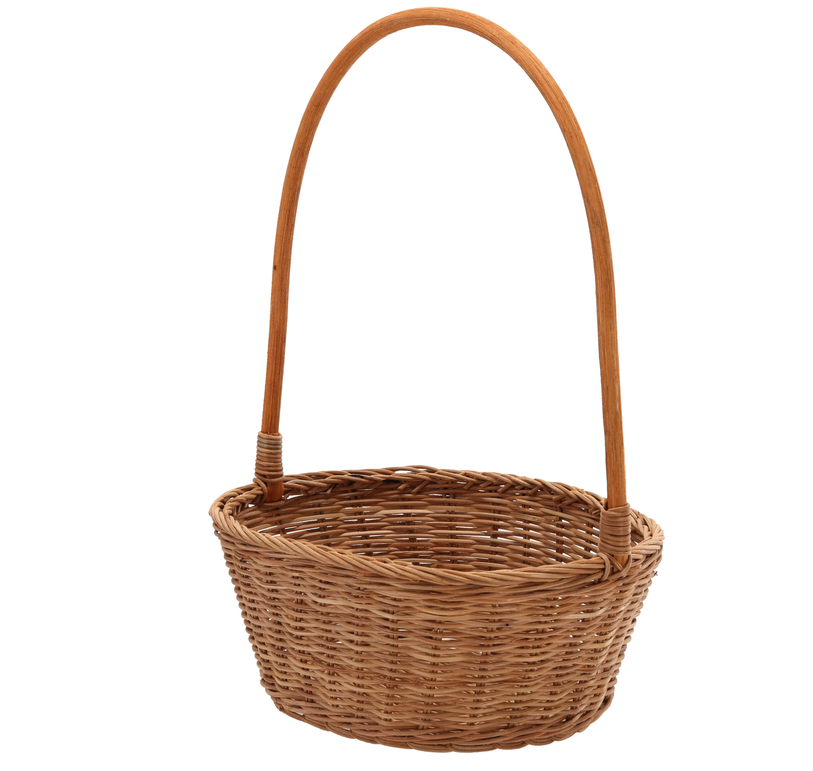 E-shop Ratanový košík s ušami na domácu organizáciu 30 × 23 × 12/40 cm
