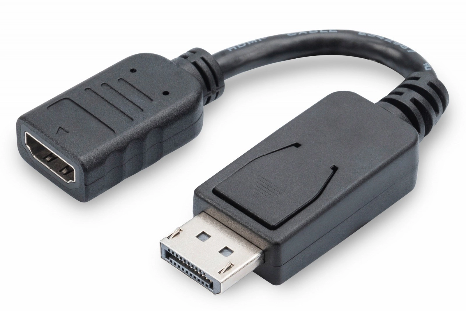 Kábel adaptér DisplayPort 1080p 60Hz FHD DP/HDMI A čierny 0,15m