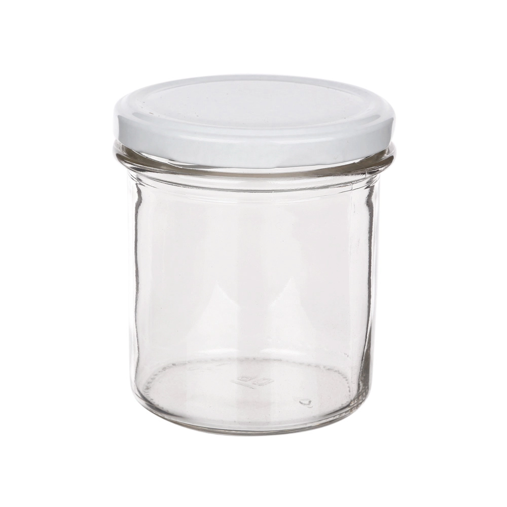 E-shop Súprava 6 pohárov 350 ml s bielym viečkom fi 82