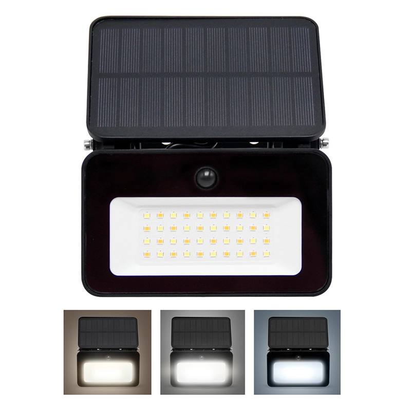 Solight solárny LED reflektor so senzorom 6 W 660 lm, čierny