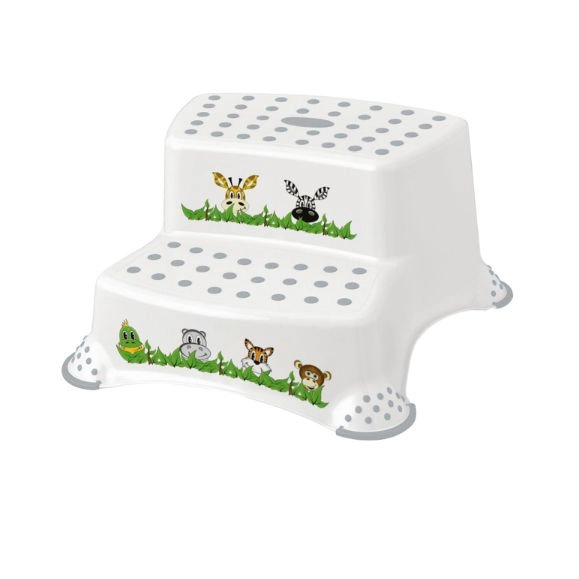 E-shop Detské dvojstupňové schodíky BANQUET Jungle, 40,5 × 37 × 21 cm
