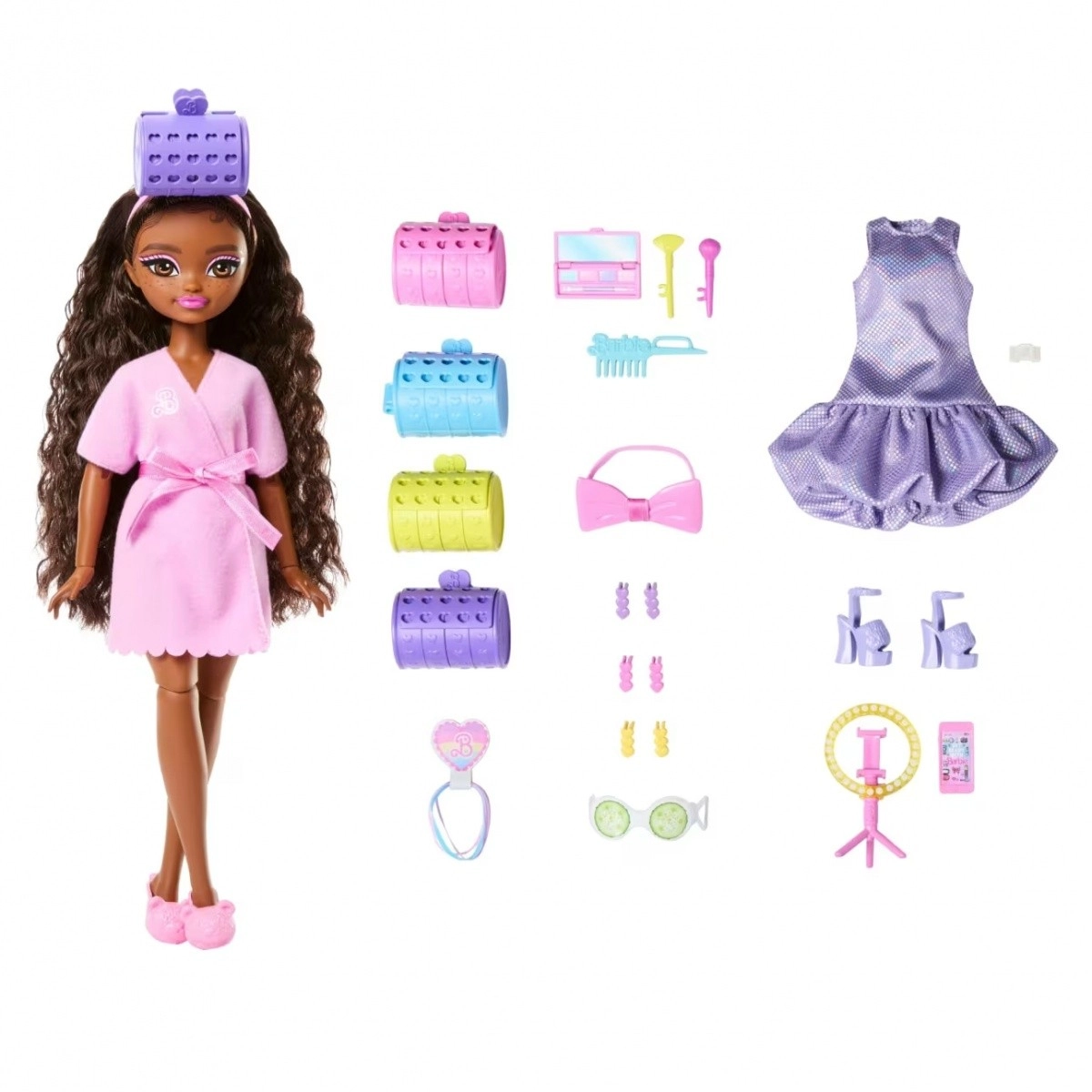 E-shop Barbie Dream Besties Brooklyn – štýlovacia bábika so salónnymi doplnkami