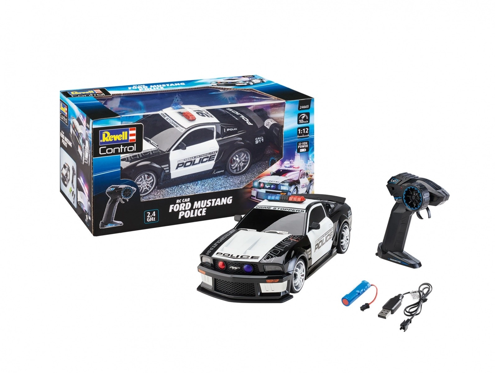 RC model auta Ford Mustang Policajná