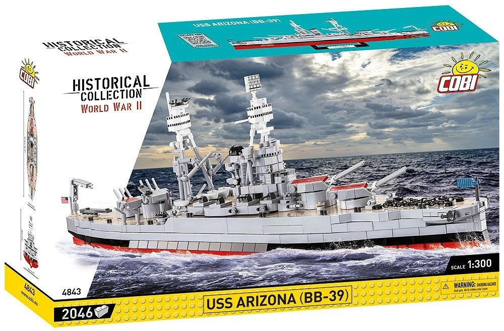 E-shop Cobi 4843 World War II Americká bojová loď USS Arizona BB-39