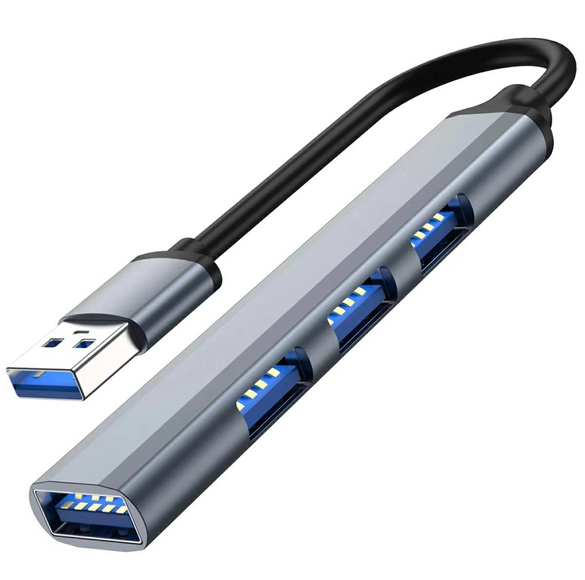 AK340 USB HUB 1x3.0 3x2.0 SLIM
