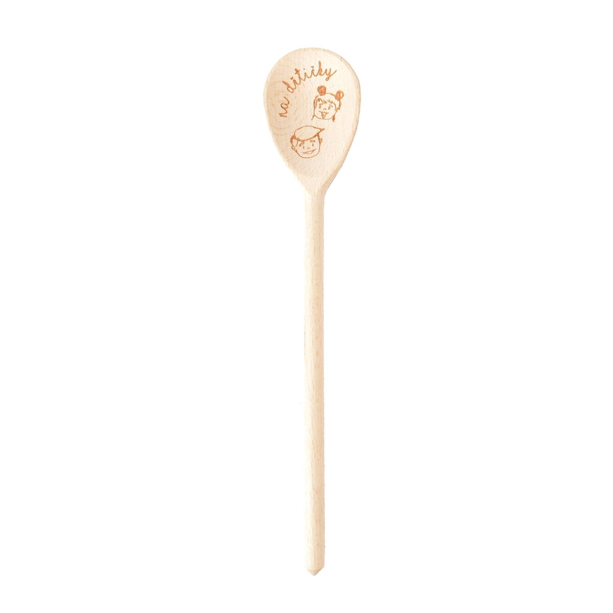 E-shop Drevená vareška „Na detičky“ 30 cm