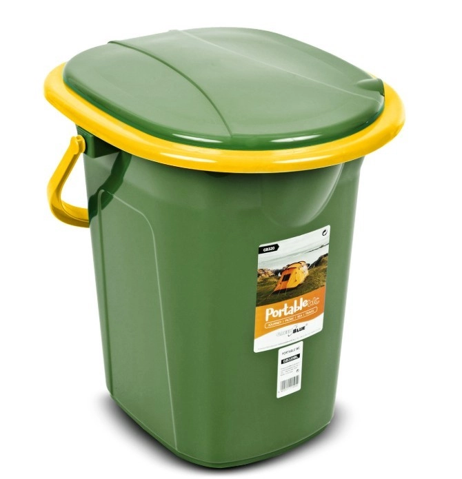 E-shop Prenosný záchod GreenBlue tmavo zeleno-oranžový