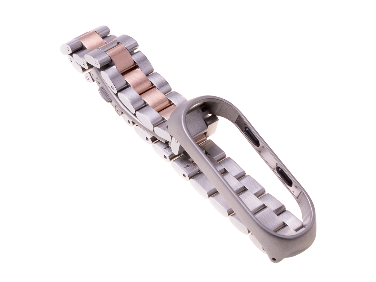 Náramok Xiaomi Mi Band 3/ Xiaomi Mi Band 4 - strieborný ružovo zlatý