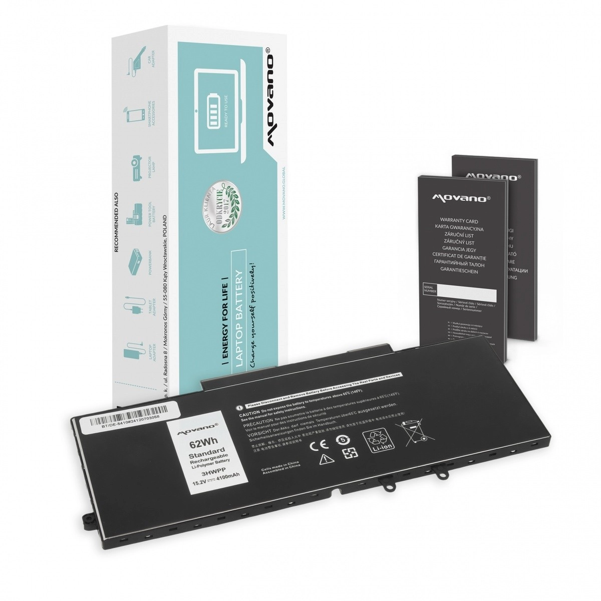E-shop Batéria Movano pre Dell Latitude 5401/5410/5501/5510 4100 mAh (62 Wh)