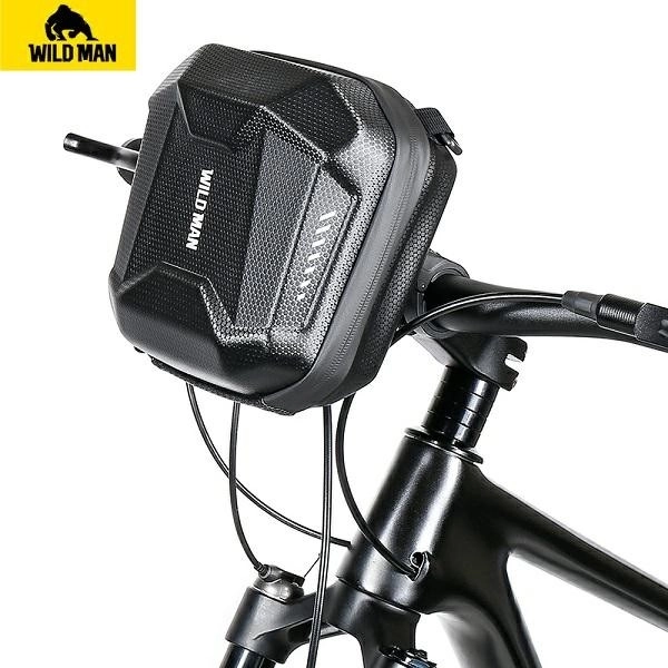 Puzdro/držiak na bicykel WILDMAN E18, taška na rám, čierna