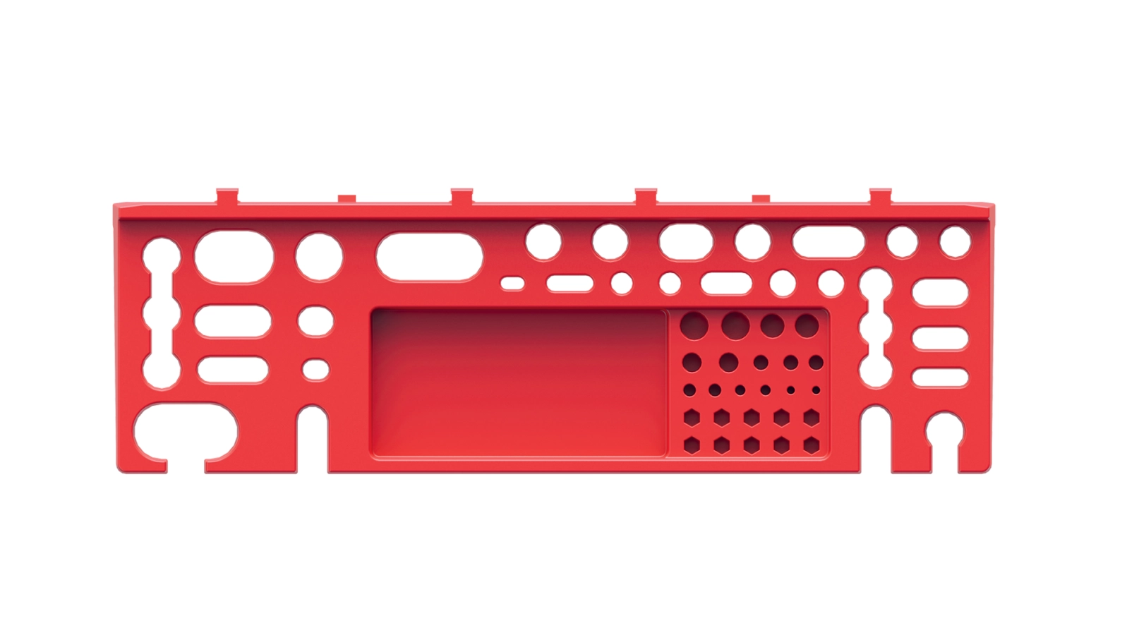 E-shop Sada držiakov na náradie 384 × 125 mm červená pre panely BINEER