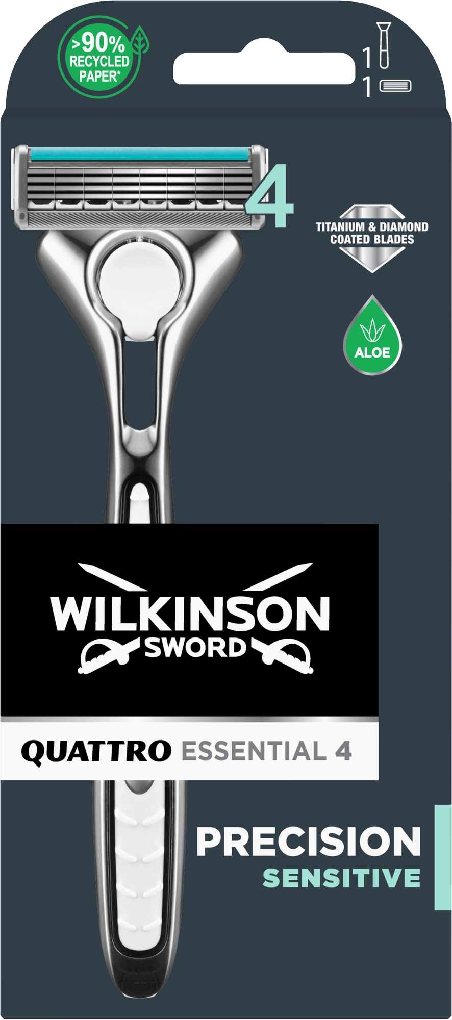 E-shop Wilkinson Sword Quattro Titanium Sensitive 1 ks