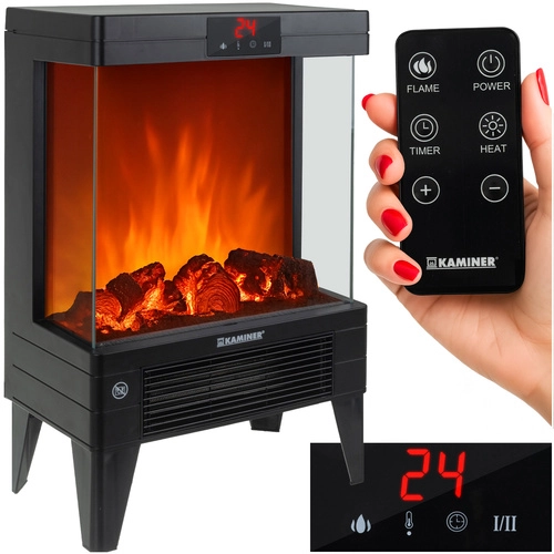 E-shop Kaminer 2000 W 32 x 52,5 x 18 cm čierny