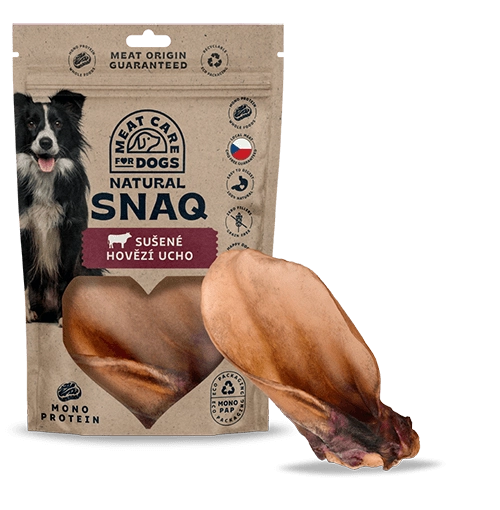 E-shop Sušené hovädzie ucho pre psy DOG SNAQ