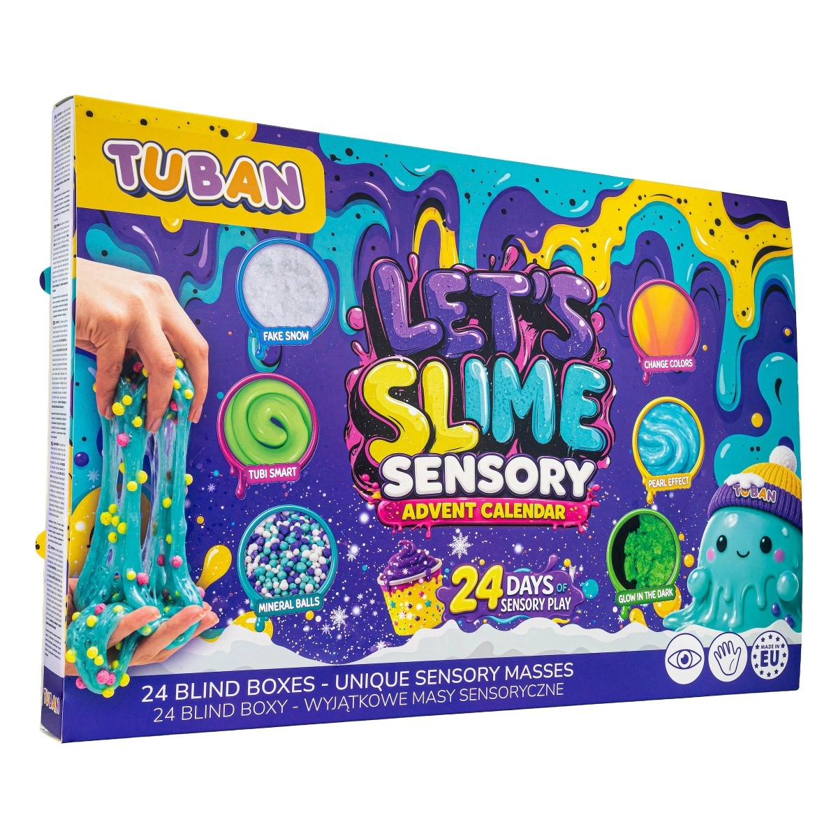 Adventný kalendár Let's Slime – 24 dní zmyslovej zábavy