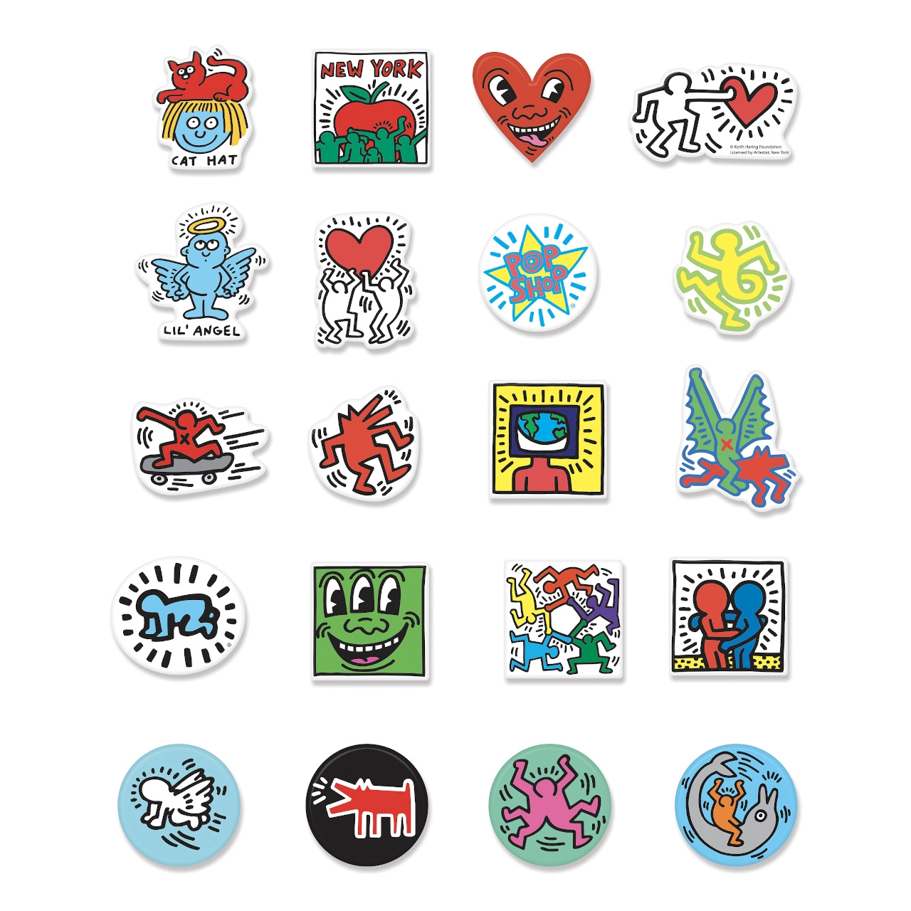 E-shop Vilac Dřevěné magnetky Keith Haring