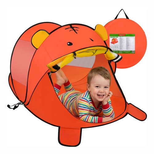 E-shop Plážový samorozkladací stan pre deti Kruzzel medvedík 180 × 95 × 82 cm