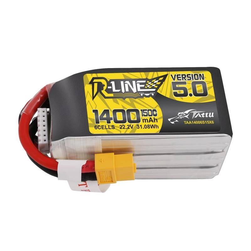E-shop GENS ACE TATTU LIPO R-Line FPV serie 6S 1400mAh 22,2V 6S1P 150C Version 5.0