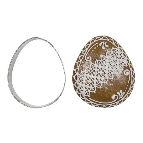 E-shop Včas Formička nerezová vykrajovací VAJÍČKO 71x58mm