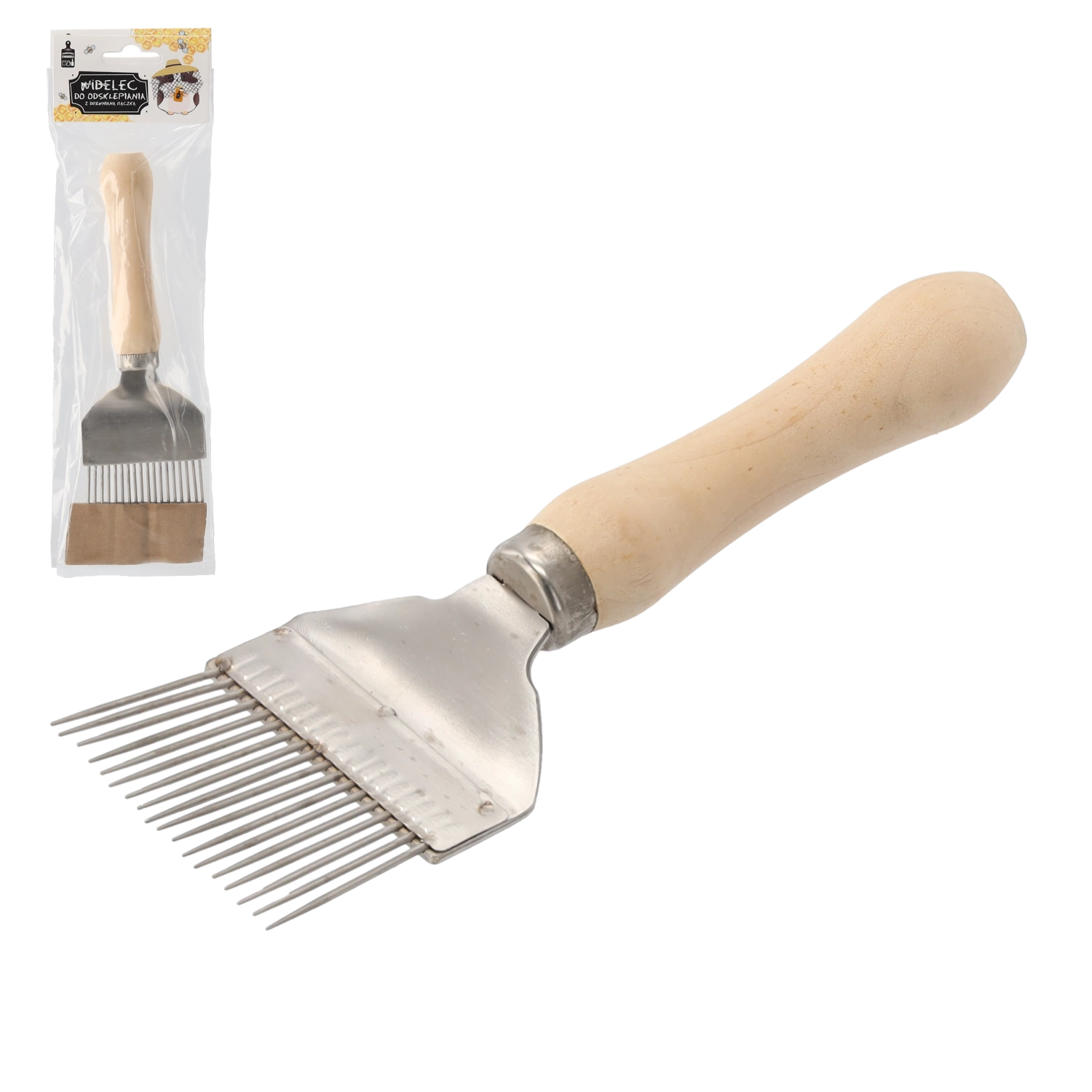 E-shop Vidlička na odviečkovanie s drevenou rukoväťou 20 × 6,5 cm