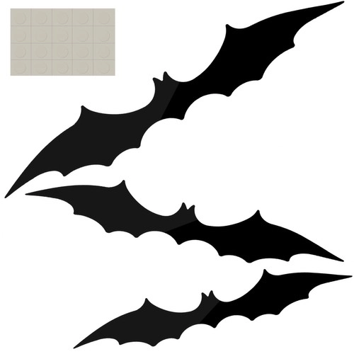 E-shop Malatec 22004 Netopýr Halloween 3 ks černý 51121