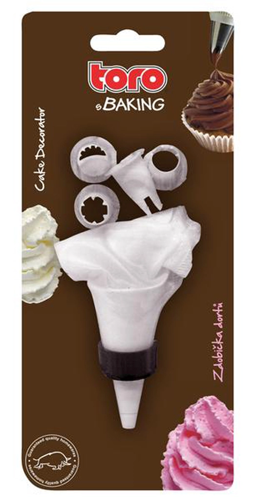 Zdobička torty látková, 4 nástavce, 1200 ml