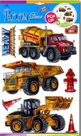 E-shop IMPOL TRADE 3D samolepky hasičské vozidlá SLK-1056 rozmer 41 x 29 cm