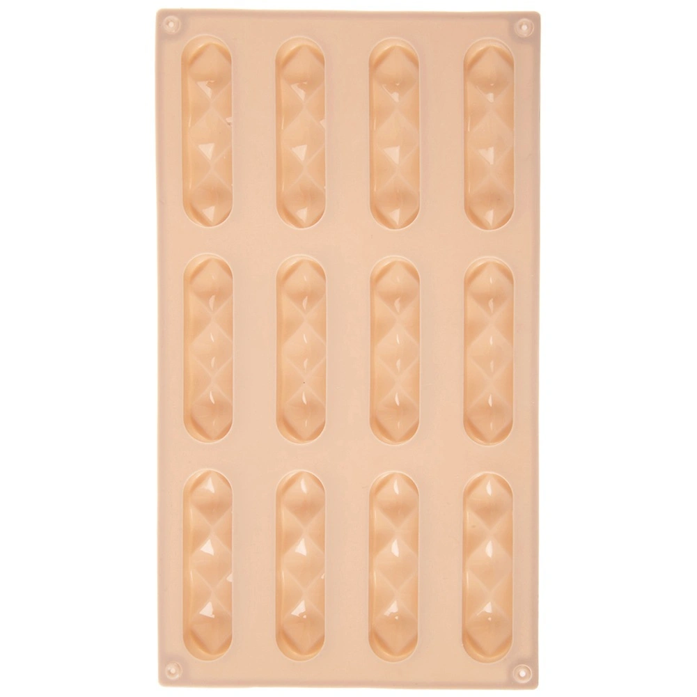 Silikónová forma na sušienky a pralinky béžová 29,5 × 17 × 1,5 cm