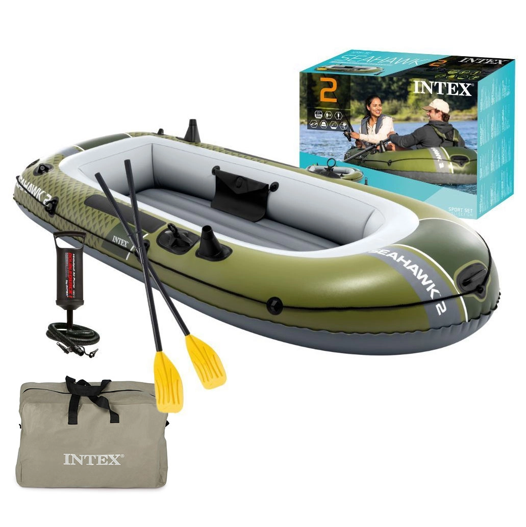 E-shop nafukovací čln seahawk 2 pre 2 osoby s pumpou a 2 veslami intex